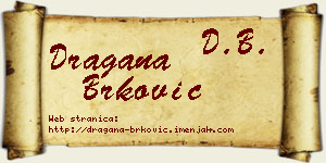 Dragana Brković vizit kartica